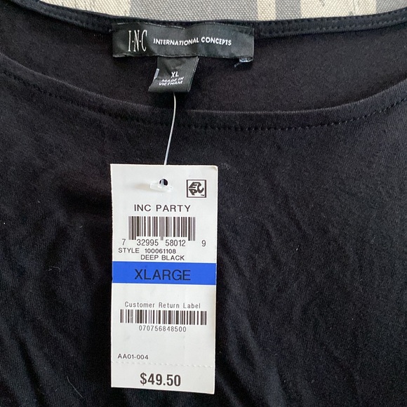 black blouse with falling tulle sleeves size xl..New - Picture 6 of 6